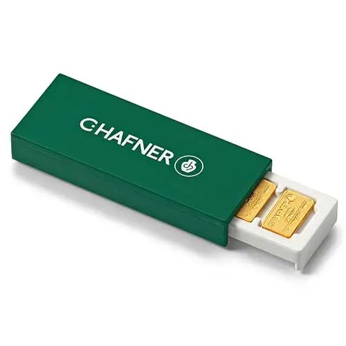 25 x 1 g Goldbarren SmartBox C. Hafner