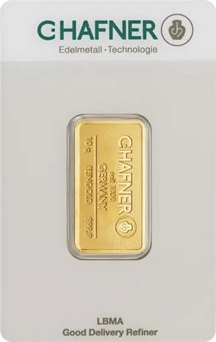 10g Goldbarren C. Hafner