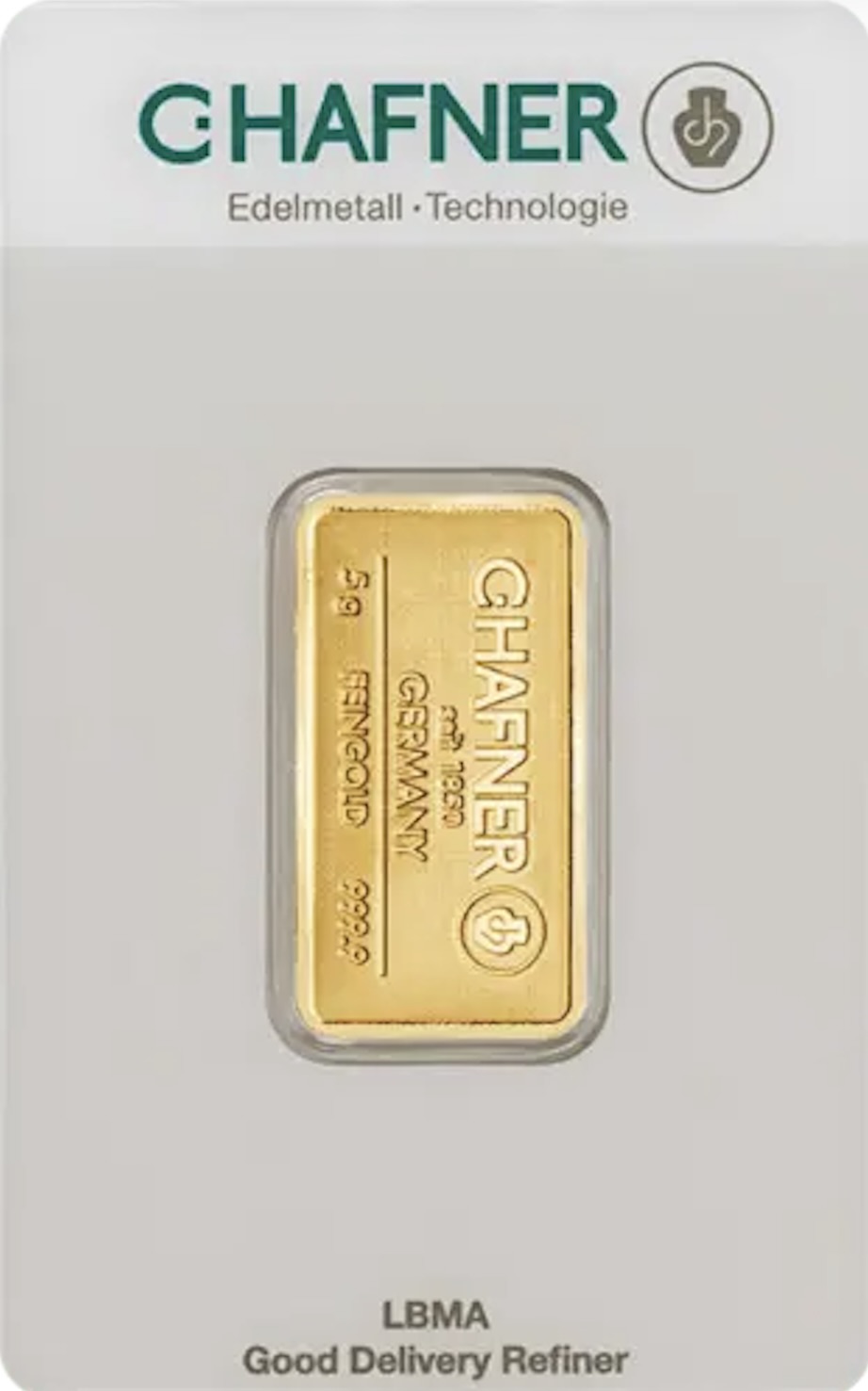 5g Goldbarren C. Hafner