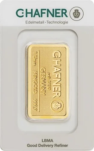 1 Unze Goldbarren C. Hafner