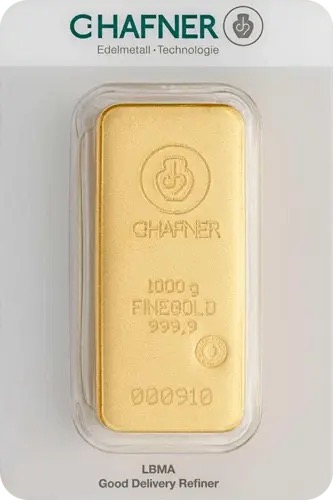 1000g Goldbarren C. Hafner