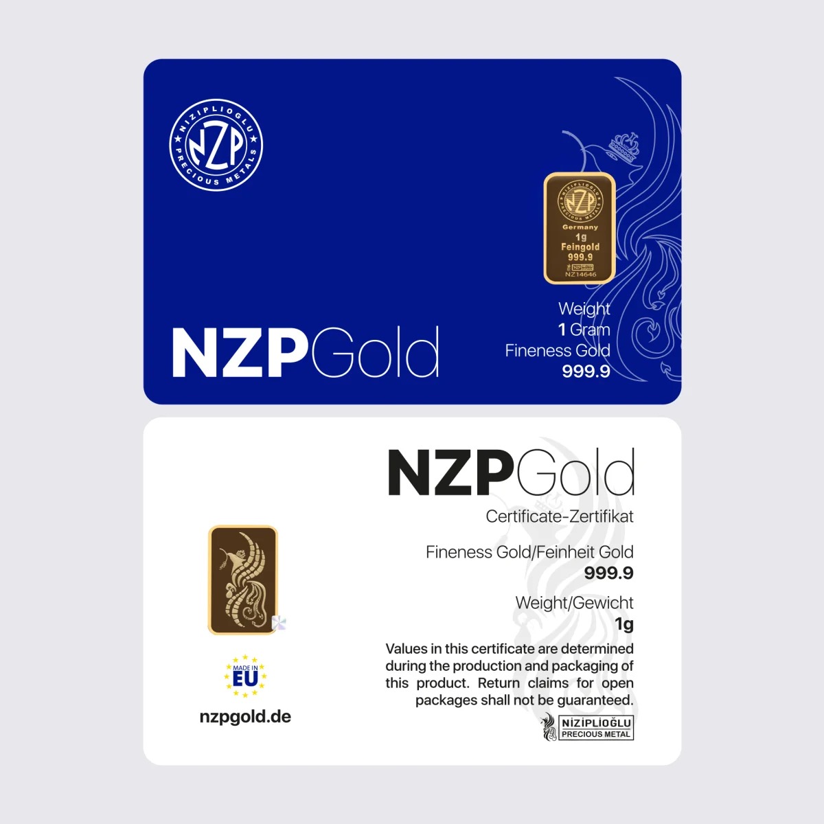 1g Goldbarren NZPGOLD
