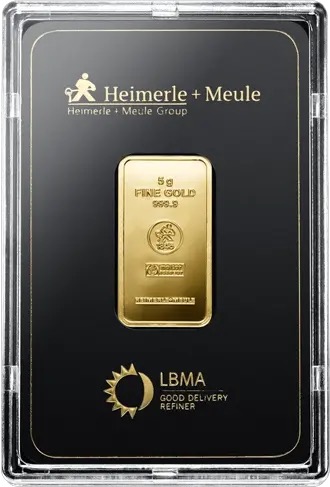 5g Goldbarren Heimerle + Meule