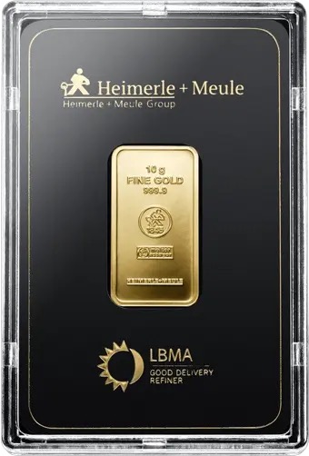 10g Goldbarren Heimerle + Meule