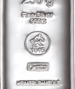 250g Silberbarren Heimerle + Meule