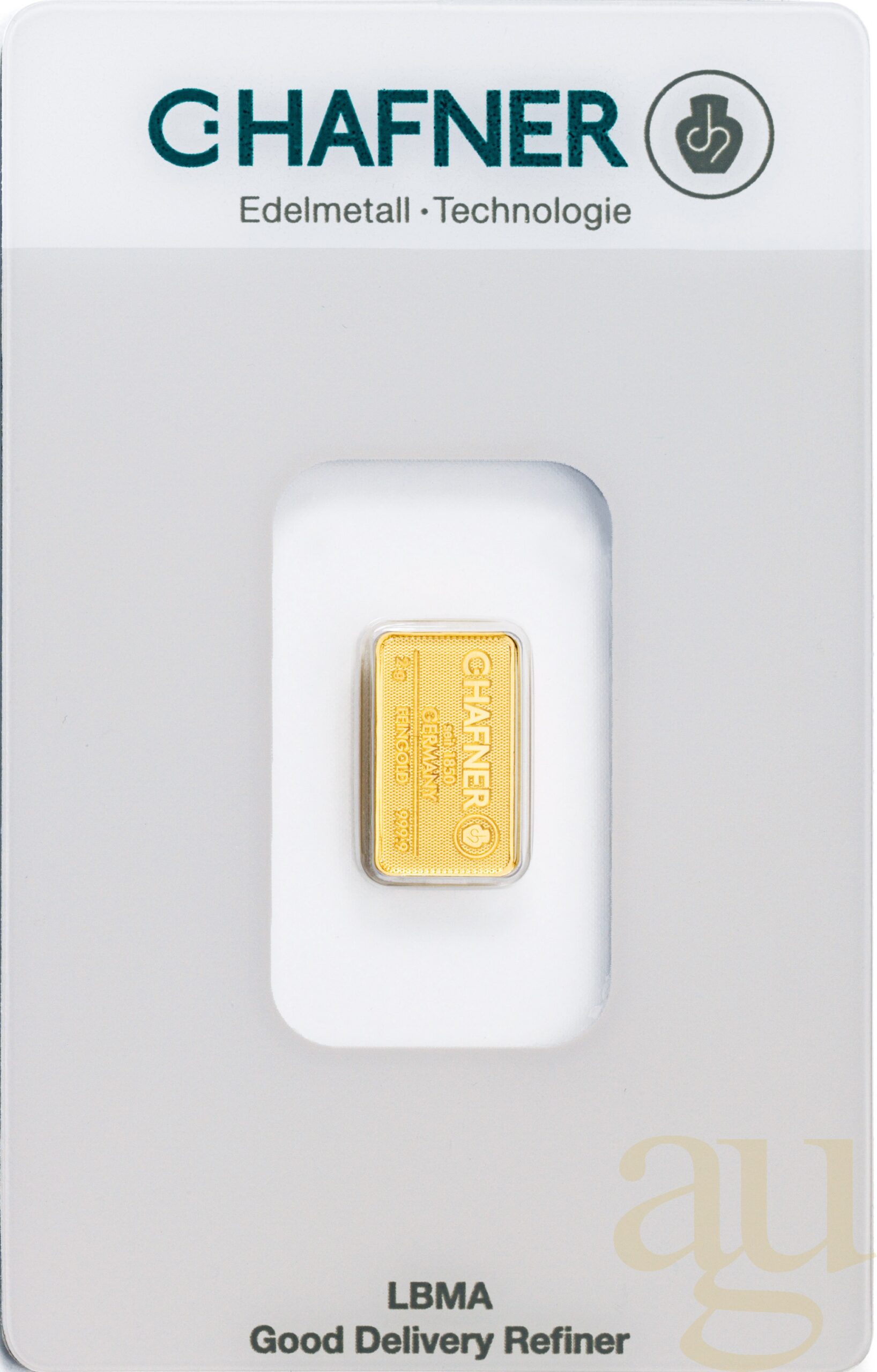 2g Goldbarren C.hafner