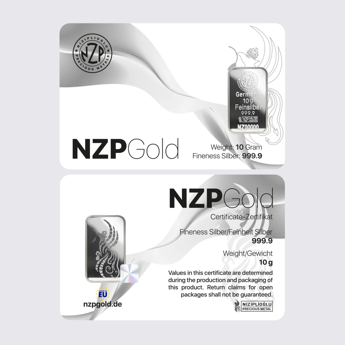 10g Silberbarren NZP