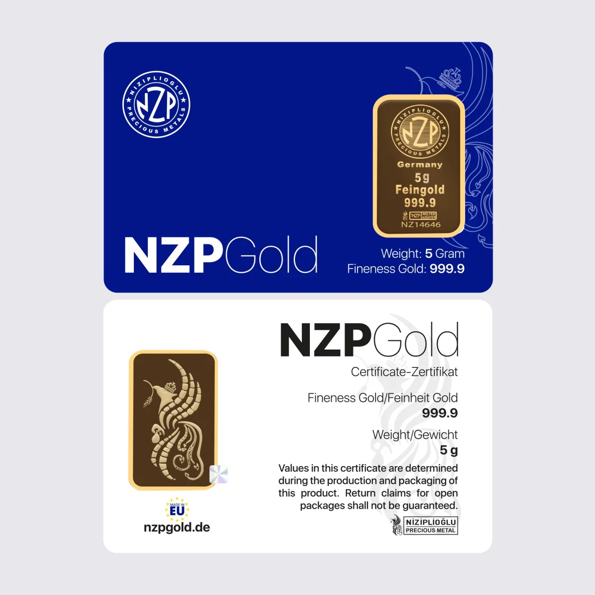 5g Goldbarren NZPGOLD