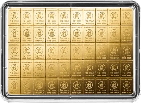 50 x 1 g CombiBar Goldtafel Heimerle und Meule