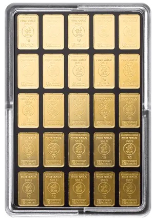 25 x 1 g Gold UnityBar Heimerle und Meule