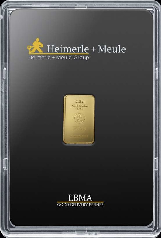 2.5g Goldbarren Heimerle + Meule