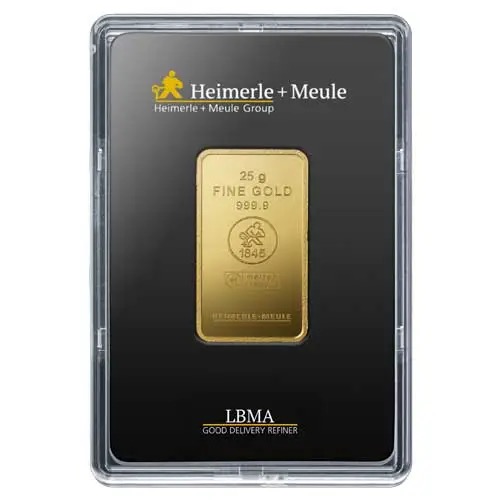 25g Goldbarren Heimerle + Meule